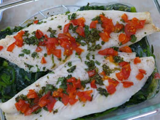 Filet poisson epinard