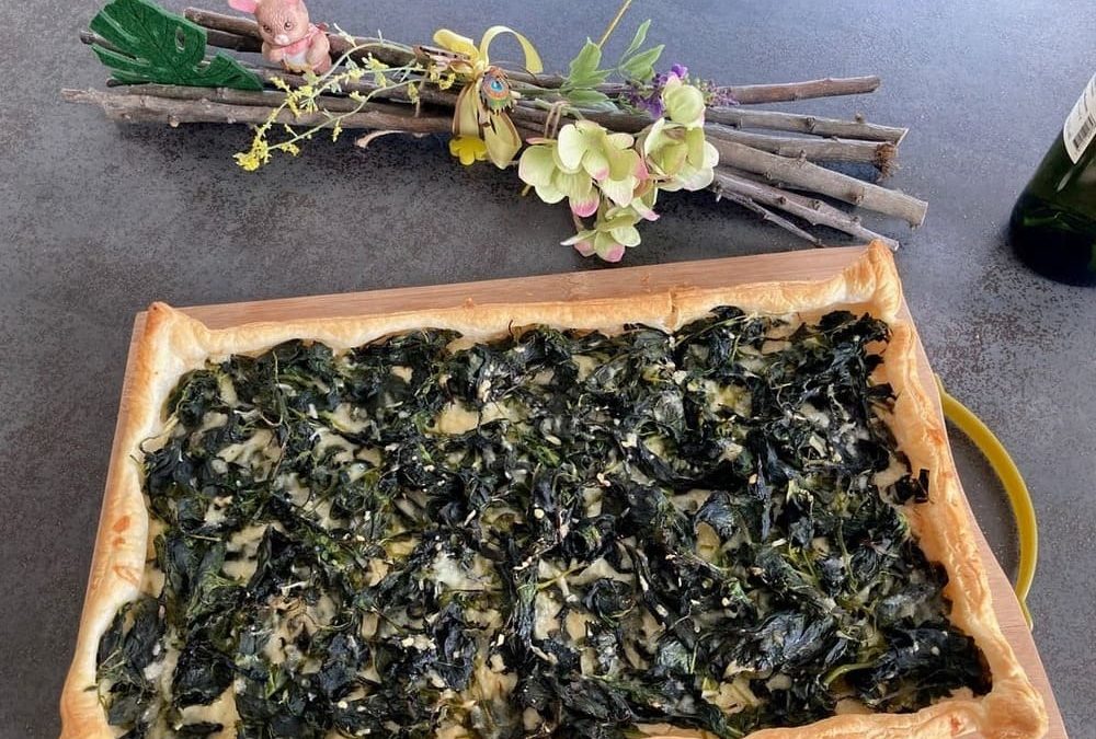 Spring Spinach and Pine Nut Tart