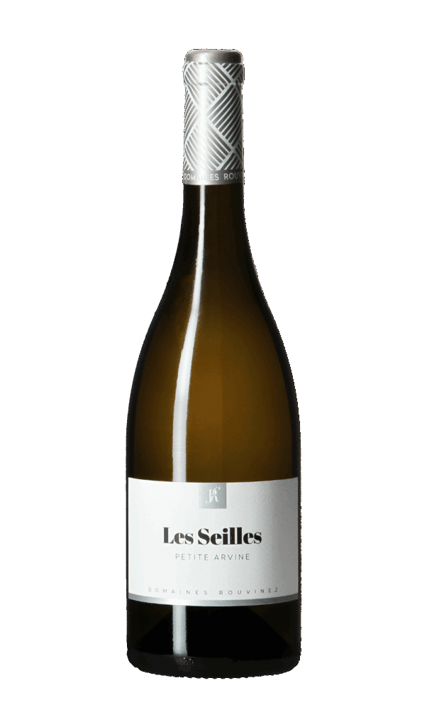 Bouteille de vin Petite Arvine Les Seilles des Domaines Rouvinez sur fond blanc