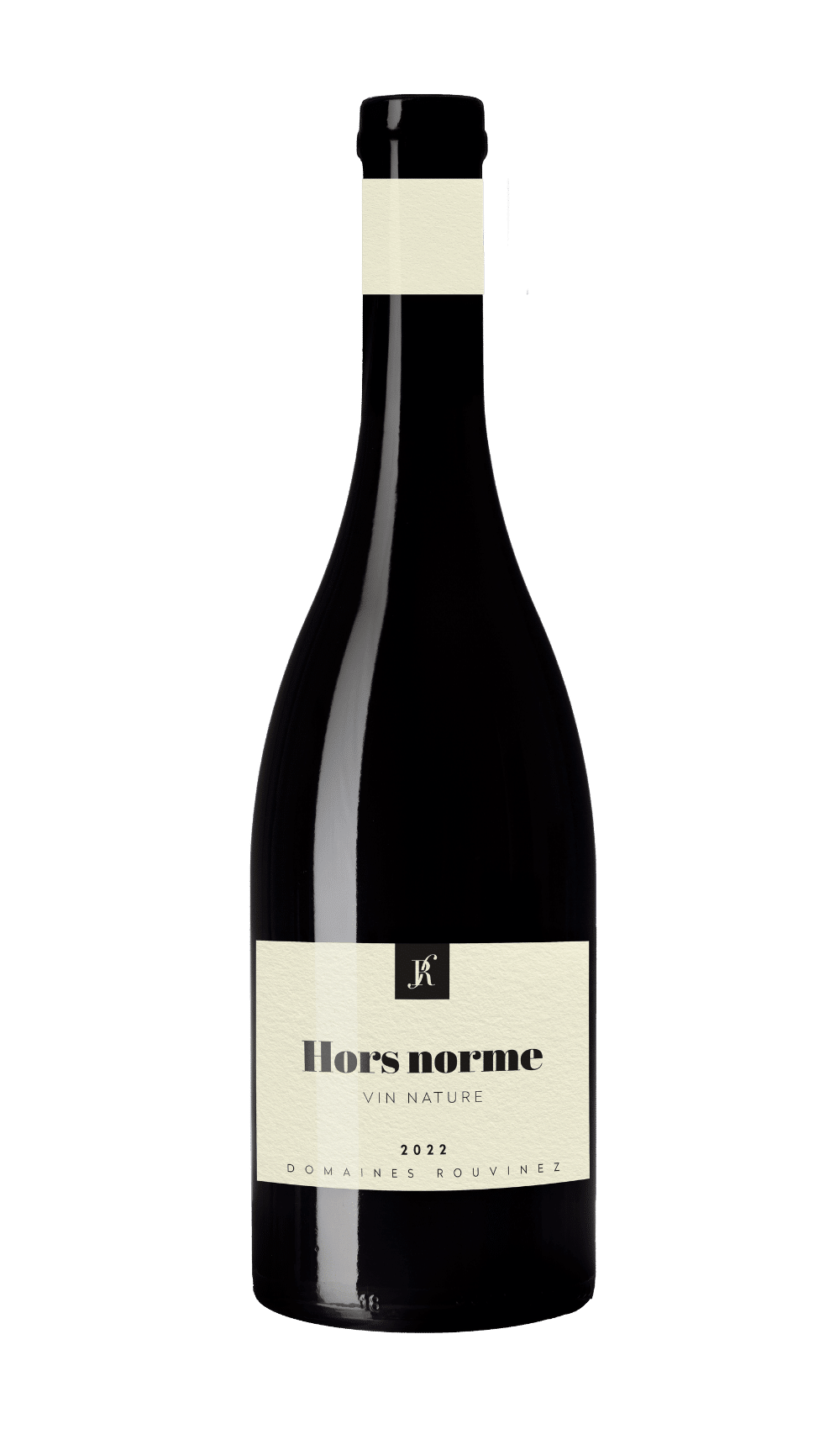 Weinflasche Hors Norme Vin Nature 2022 von Domaines Rouvinez auf weißem Hintergrund